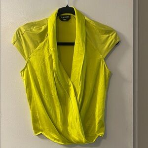 Bebe Women's Vibrant Yellow Blouse